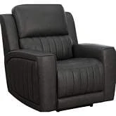 Pierce Zero Gravity Power Recliner with Power Head Rest & Lumbar in Homerun Dark Gray Leather